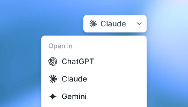 Open translations in ChatGPT, Claude, or Gemini